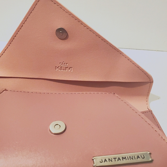 KLM JANTAMINIAU Rose Pink Clutch Wristlet NWOT - Picture 5 of 8